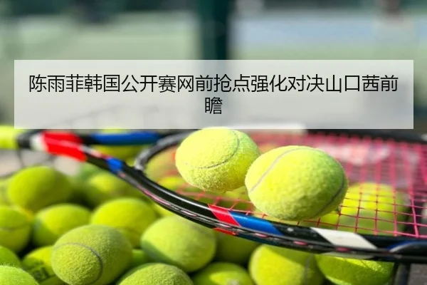 陈雨菲韩国公开赛网前抢点强化对决山口茜前瞻